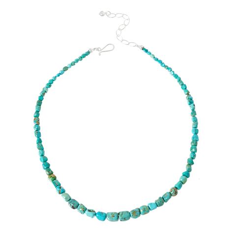 Jay King Sterling Silver Peruvian Turquoise Bead Necklace 21249728 HSN
