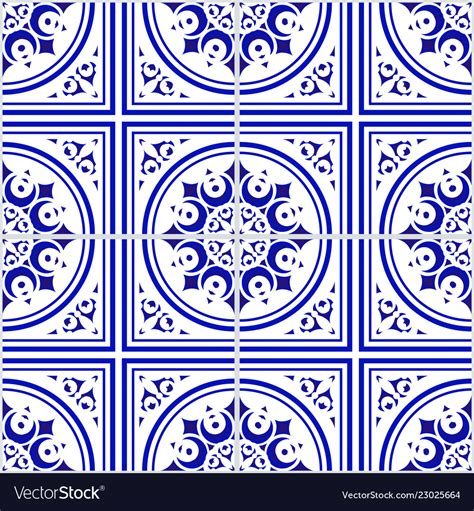 Tile Pattern Royalty Free Vector Image Vectorstock