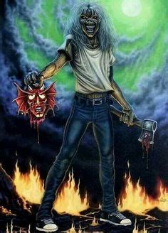 The image is based on the original sketch riggs drew in late 1979, however, with added hair to make eddie look more metal. 352 Best "Eddie" Iron Maiden 4 life!!! images in 2019 ...