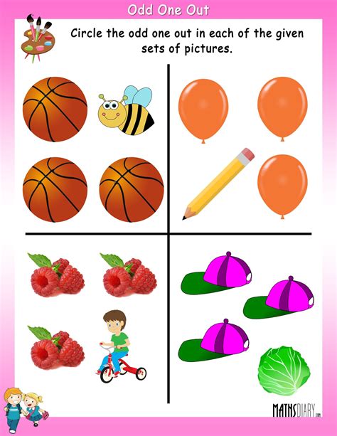 Circle The Odd One Out Free Preschool Activities Fun