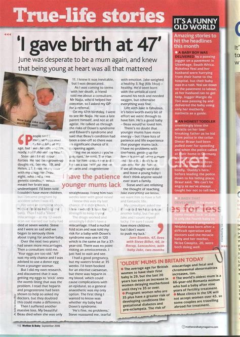 Stories Of Pregnancy And Birth Over Years Old Mother Baby Mag I Gave Birth At