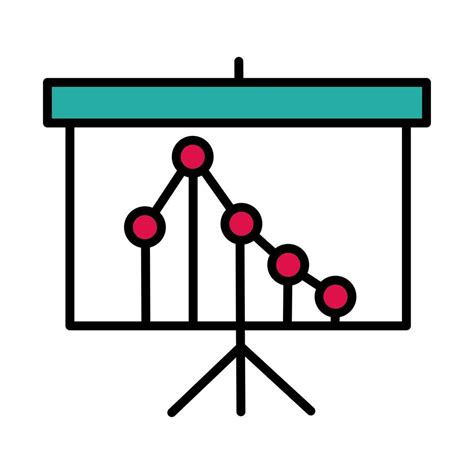 Statistics Infographic In Paperboard Line And Fill Style 2590632 Vector