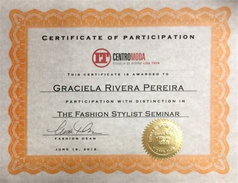 Fashion Stylist Certificate