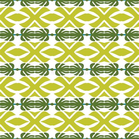 Bright Geometric Background In Traditional Tile Style Design For