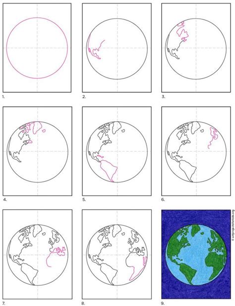 How To Draw The Earth · Art Projects For Kids Earth Art Projects