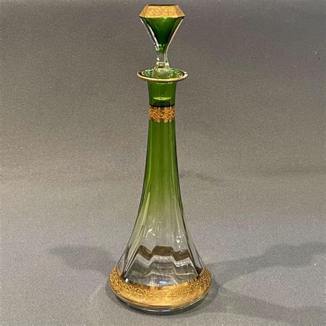 Moser Green Glass Decanter And Four Glasses Antique Glass Hemswell Antique Centres
