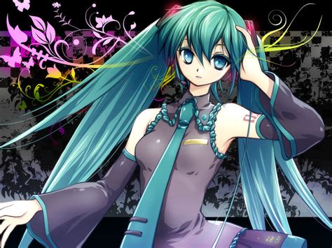 Hatsune Miku Twintails Vocaloid Anime Wallpapers
