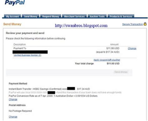 We did not find results for: Don't get caught with insufficient funds in Paypal | Swan Bros