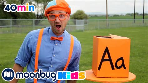 Learn The Alphabet With Abc Boxes Blippi Learning Videos For Kids