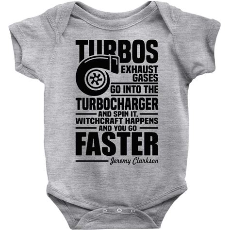 (clarkson on the porsche cayenne). Custom Grand Tour Jeremy Clarkson Quote Turbo Witchcraft Happens Gear Baby Bodysuit By Mdk Art ...