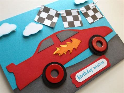 Handmade Race Car Birthday Card On Etsy 450 Race Car Birthday