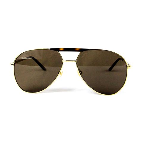 unisex aviator sunglasses brown gold gucci touch of modern