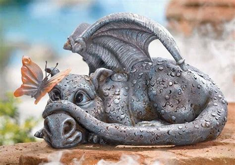 5 out of 5 stars. Sleeping baby dragon garden statue