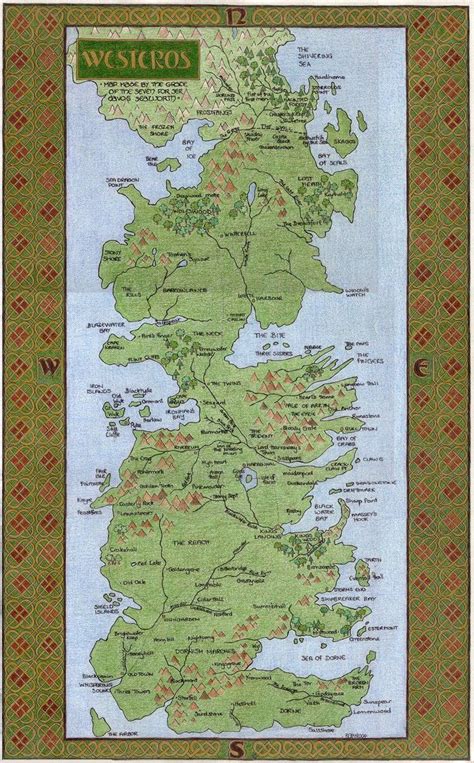 Map Of Westeros By Elegaer George Martin Books Davos Seaworth Game Of