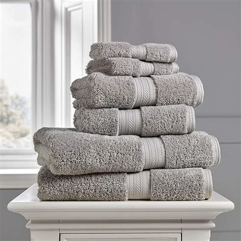 Christy Renaissance 100 Egyptian Cotton 6 Piece Towel Set Dove Grey
