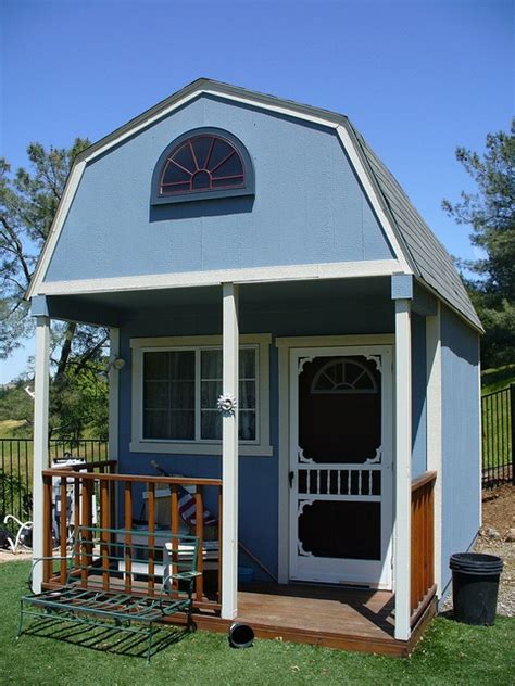 Our standard cabins come with a 36″ insulated door with window and 24″ x 36″ shed windows (total windows depend on style). Tall Barn with Porch as a Pool House | Tuff shed, Pool ...