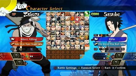 Naruto Shippuden Ultimate Ninja Storm Generations All Characters And Stages Hd Youtube