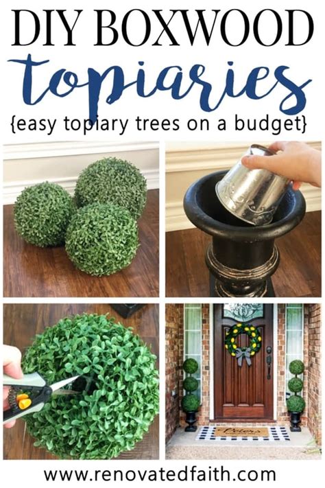 The Easiest Diy Topiary Trees On A Budget Topiary Decorating Ideas