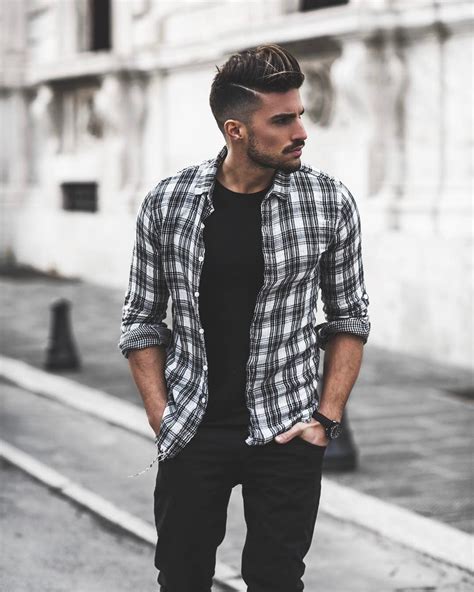 Https://tommynaija.com/outfit/black Flannel Outfit Men