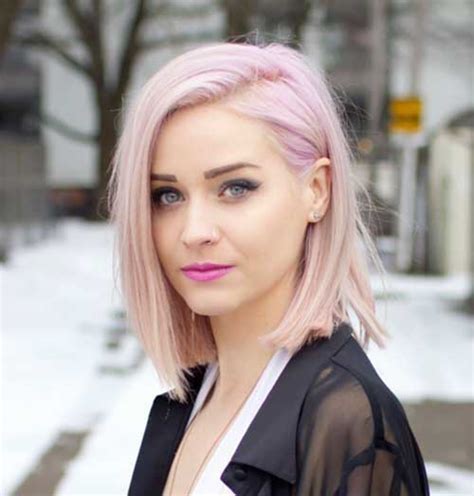 Elegant and simple, to do in no time! Tumblr Style Pale Pink Short Hair Colors | Short ...