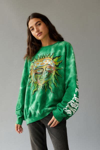 Sublime Sun Dye Tech Crew Neck Sweatshirt Urban Outfitters Canada