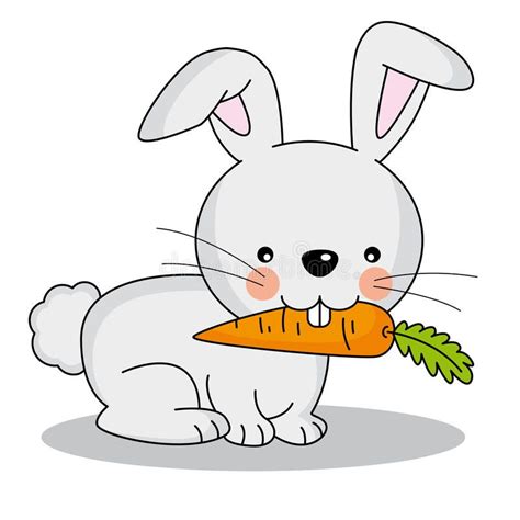 Rabbit Eating A Carrot Illustration Of A Rabbit Eating A Carrot Sponsored Eating Rabbit