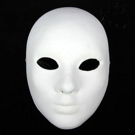 Eyeless Jack Mask Creepypasta Plain White Mask White Mask Mask