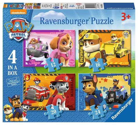 Buy Ravensburger Paw Patrol 4 In Box 12 16 20 24 Piece Jigsaw