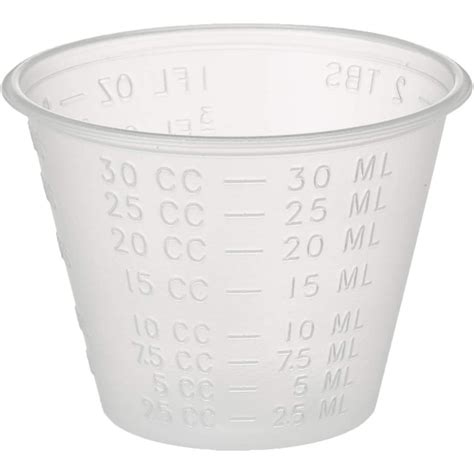 Disposable Graduated Plastic Medicine Cups With Liquid Measuring 1