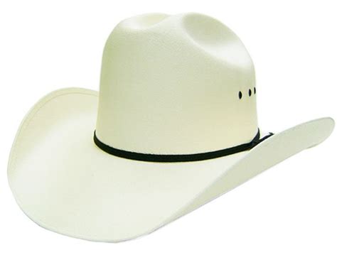 Modestone Unisex Traditional Straw Cowboy Hat White