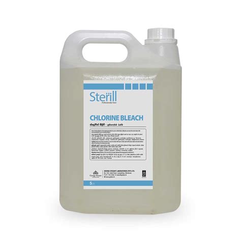 Laundry Chlorine Bleach Liquid 5 Litre Sterill