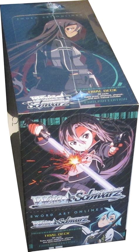 This trial deck only contains yellow and green cards. Weiss Schwarz: Sword Art Online II Trial Deck Box ...
