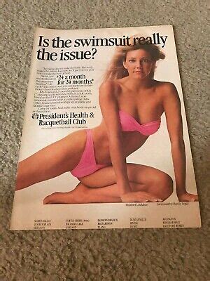 Vintage Heather Locklear Bikini Presidents Health Gym Poster Photo