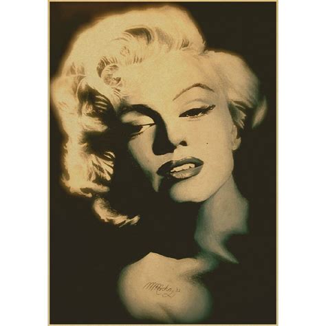 Seven Year Itch Painting Mural Star Marilyn Monroe Movie Retro Poster