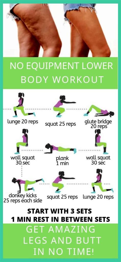 List Of Lower Body Exercises Without Equipment Siambookcenter