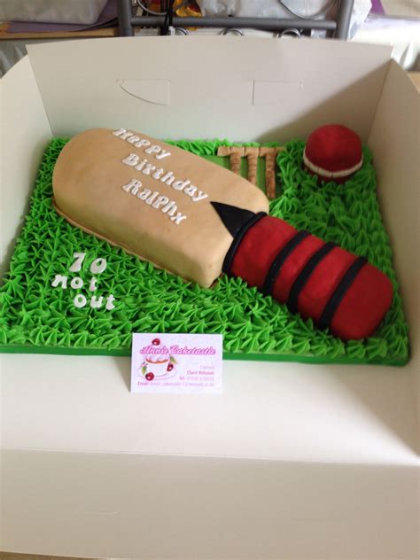 Pin By Claire Ridsdale On Cakes Made By Me Bat Cake Cricket Cake