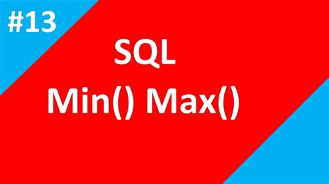 Min And Max Functions In Sql Part 13 Sql Tutorial Tech Talk
