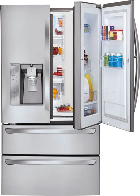 Sometimes you just want a fridge to blend into the background. LG LMX30995ST 30.3 cu. ft. French Door Refrigerator with ...