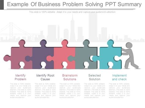 You see, finding the problem is not enough in business. Example Of Business Problem Solving Ppt Summary ...