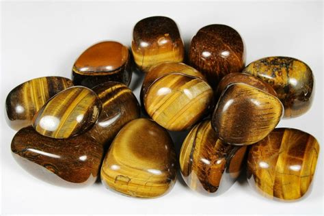 Large Tumbled Tigers Eye Stones For Sale