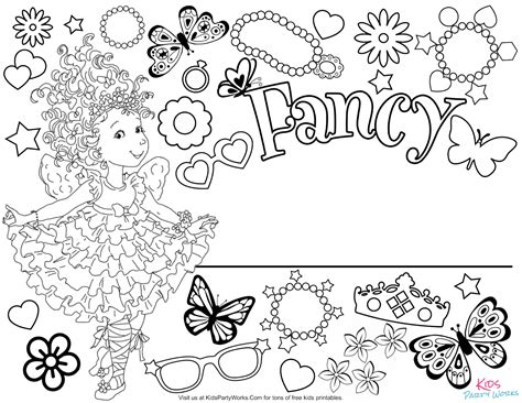 Fancy nancy curtseying coloring page | free printable coloring pages. Fancy Nancy Volume 1 Coming to DVD November 20th! + Free ...