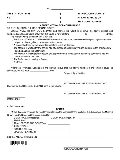 Motion For Continuance Fill Out And Sign Online Dochub