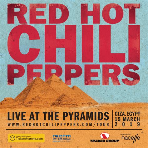 Red Hot Chili Peppers Announce Performance At The Great Pyramids In