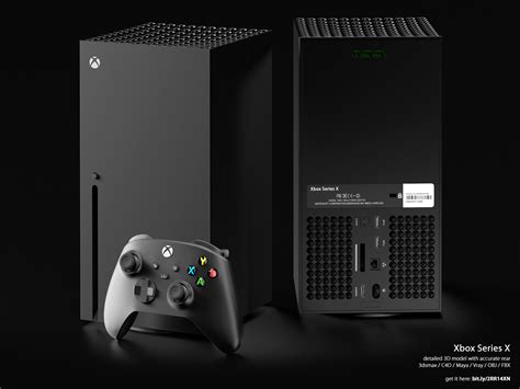 Xbox Series X Accurate 3d Model Behance