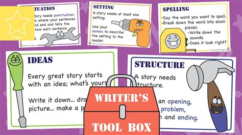Teachers Pet Story Writers Tool Box Posters