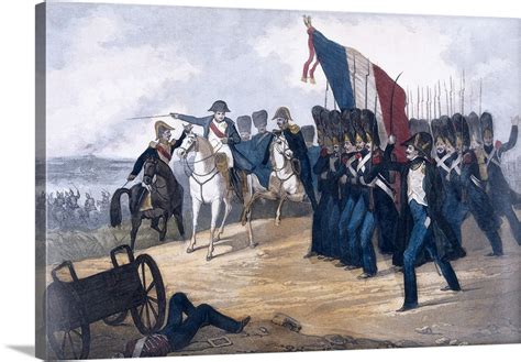 Napoleon At Battle Of Waterloo June 18 1815 Wall Art Canvas Prints
