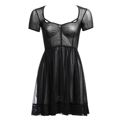 Black Mesh Babydoll Dress By Flash You And Me Lingerie