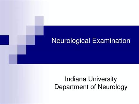 Ppt Neurological Examination Powerpoint Presentation Free Download