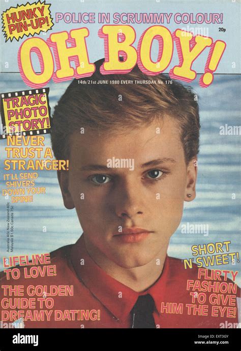 1980s Uk Oh Boy Magazine Cover Stock Photo Alamy