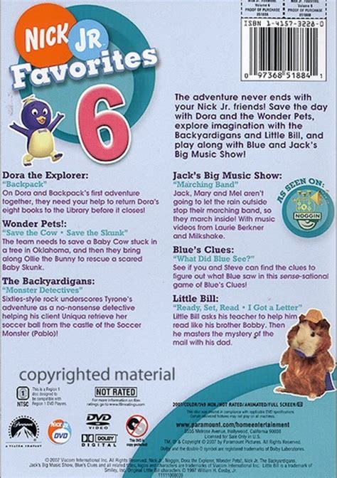 Nick Jr Favorites Volume 6 Dvd 2007 Dvd Empire Vrogue Co